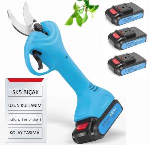 Suca SC-8602 Akülü Şarjlı Budama Makası 32 mm 3 Akülü 