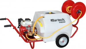 Bartech PM 200 - 200 Lt Hazneli 30 Mt. Hortum Hediyeli Arabalı - Motorlu İlaçlama Makinesi
